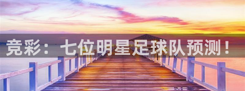 竞彩：七位明星足球队预测！