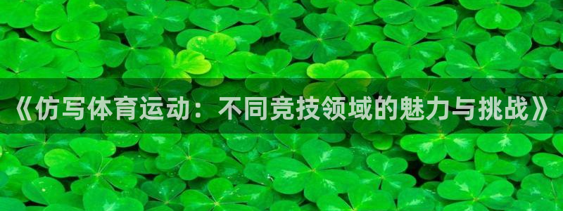 《仿写体育运动：不同竞技领域的魅力与挑战》