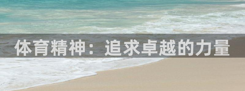 体育精神：追求卓越的力量